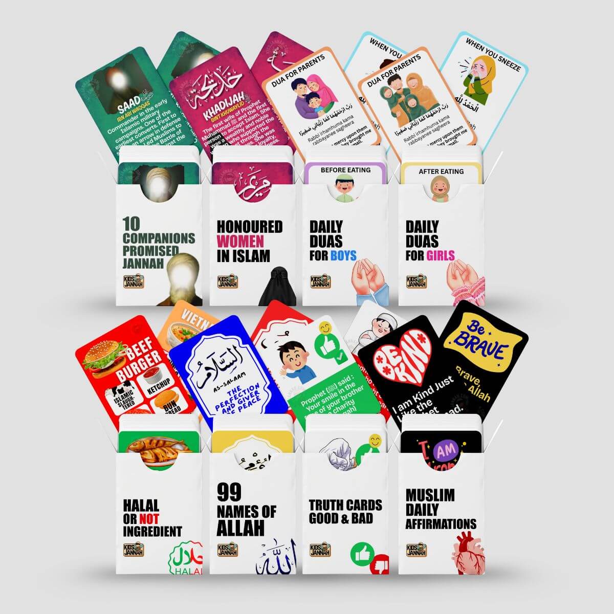Kids Islamic Printable Cards Bundle